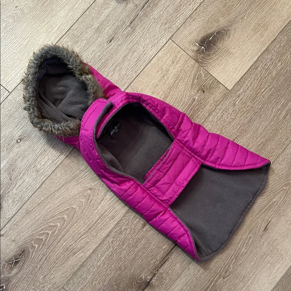 Eddie Bauer ~ pink/orchid quilted dog coat, size M, in good condition! - Picture 8 of 13